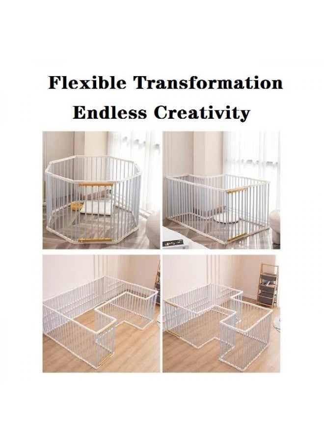 AIWANTO Polygonal Pet Fence Panels, Modular Pet Barrier Playpen for Small Dogs, Puppies & Cats – Indoor & Outdoor Use - Image 2